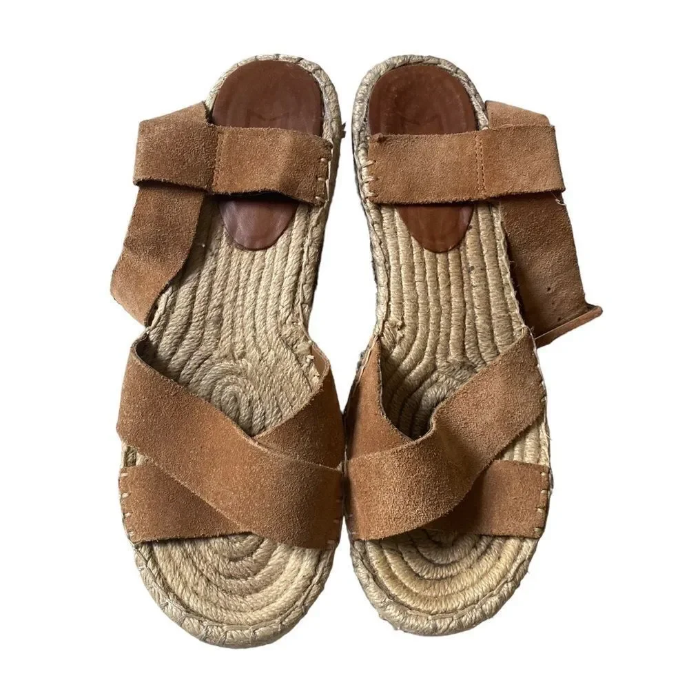 Marc Fisher | Randall Espadrille Wedge Suede Sandals, Size 8